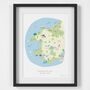 Map Of Pembrokeshire Coast National Park Art Print, thumbnail 2 of 3