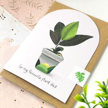 For My Favourite Plant Dad Arched Card, 3 of 9