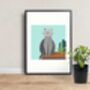 British Blue Giclée Print, thumbnail 2 of 5