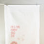 Personalised Dandelion Tea Towel Cotton, thumbnail 1 of 4