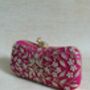 Hot Pink Frog Clasp Clutch, thumbnail 3 of 12