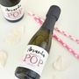 Personalised Baby Shower Pop Mini Prosecco Labels X 10, thumbnail 3 of 3