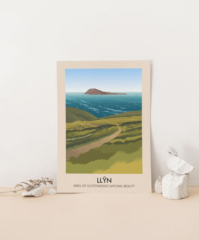 Llyn Aonb Travel Poster Art Print, 2 of 8