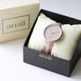 Handwriting Engraved Anaii Watch In Sandstone, thumbnail 2 of 8