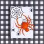 Spider Web, Black And White Halloween Wrapping Paper, thumbnail 3 of 5