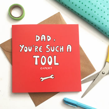 Funny Father's Day Card, Tool Expert, Tool Lover, Diy, 2 of 2