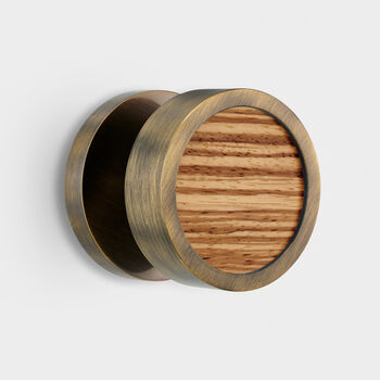 Contemporary Internal Door Knobs With Wood Insert, 6 of 12