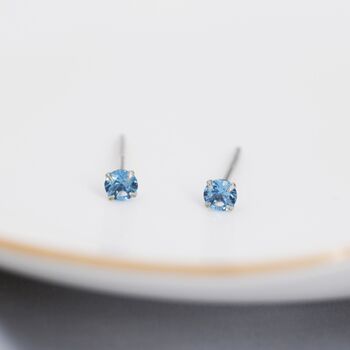 Sterling Silver December Birthstone Earrings, 5 of 12