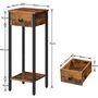 Set Of Two Tall Side Table Bedside Table With Drawer, thumbnail 9 of 9