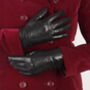 Kate. Women's Silk Lined Button Leather Gloves, thumbnail 3 of 11