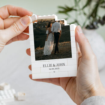 Personalised Wedding Gift Keepsake Style Block, 6 of 9