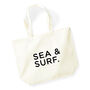 Sea And Surf Large Holiday Tote Bag, thumbnail 4 of 4