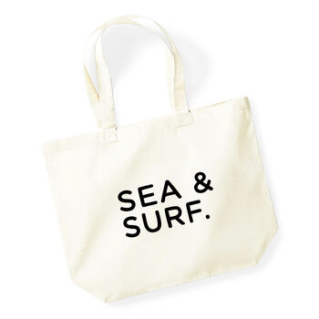 Sea And Surf Large Holiday Tote Bag, 4 of 4