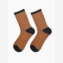 Women's Glitter Socks Pumpkin Small Polka Dots, thumbnail 1 of 5