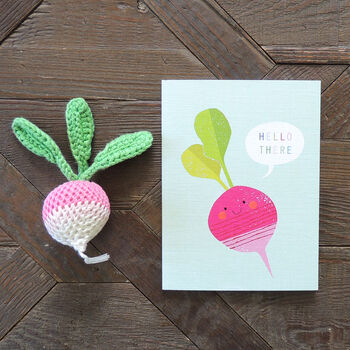 Mini Radish Greetings Card, 5 of 5