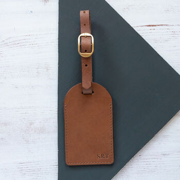 Personalised Leather Passport Cover And Luggage Label, 8 of 12