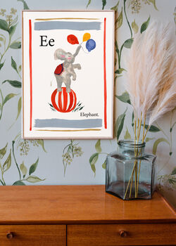 E Is For Elephant Print, 2 of 7