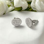 Stainless Steel Personalised Oval Wedding Cufflinks, thumbnail 4 of 6