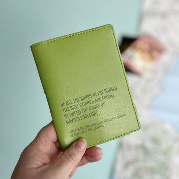 Best Stories Personalised Passport Holder, 7 of 12