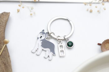 Husky Personalised Keyring Dog Owner Gift, 3 of 7