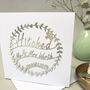 Personalised Hitched Wedding Card, thumbnail 9 of 10