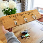 Personalised Key Hook The Key To Life Is Happiness, thumbnail 1 of 5