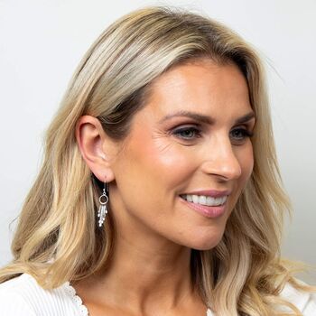 Sterling Silver Chandelier Style Drop Earrings, 3 of 3