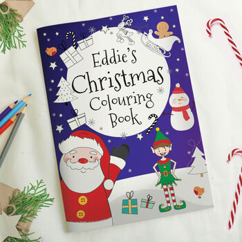 Personalised Christmas Colouring Book – Stocking Filler, 5 of 7