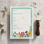 Whimsical Floral Garden Ready To Write Invitations, thumbnail 3 of 7