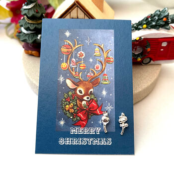 Christmas Sterling Silver Lavender And Poppy Seed Head Earrings, 9 of 11