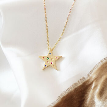Rainbow Star Necklace, 5 of 6