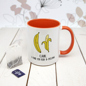 Personalised Romantic Banana A Peeling Mug, 2 of 3