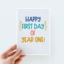 Happy First Day Back At School Card For Kids, thumbnail 1 of 7