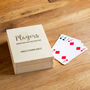 Personalised Playing Cards Holder Box Players Gonna Play, thumbnail 1 of 6