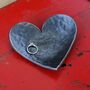 11th Anniversary Steel Hearts Dish Set, Couples Gift, thumbnail 9 of 11