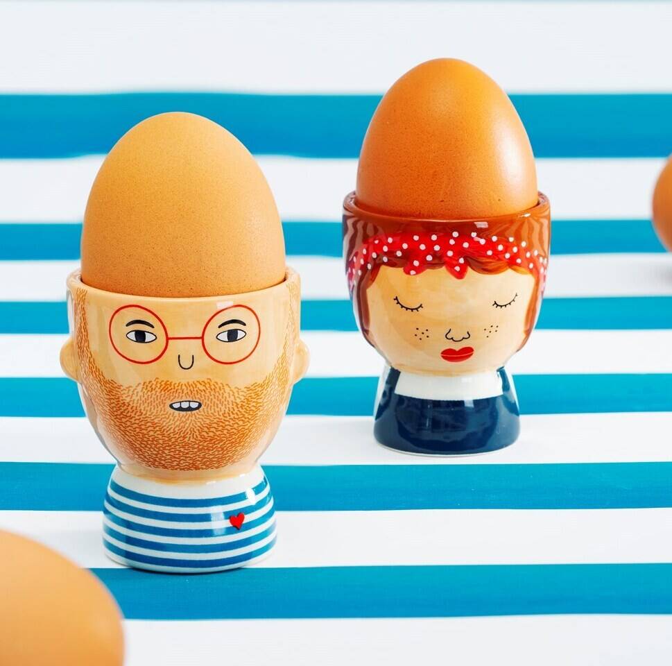 Mr And Mrs Character Egg Cups, 1 of 3