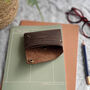 Brown Bird Print Leather Wallet, thumbnail 5 of 7