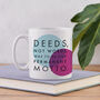 ‘Deeds, Not Words’ Votes For Women Mug, thumbnail 1 of 2