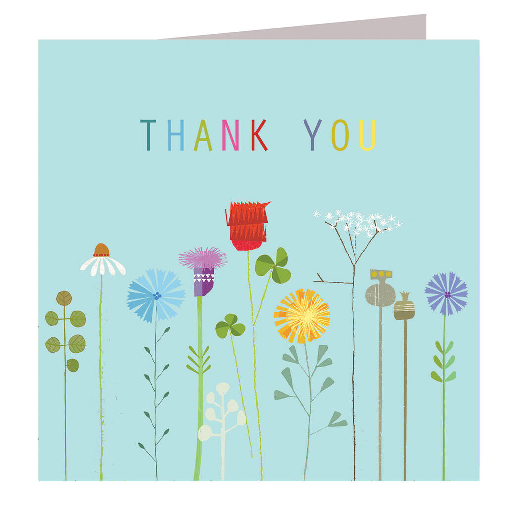 Floral Thank You Card By Kali Stileman Publishing 