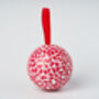 Trio Of Baubles In Swedish Design Filled With A Choice Of Swedish Chocolates, Swedish Candy Or Chocolate Truffles, Glögg + Carola + Kalle, thumbnail 7 of 9
