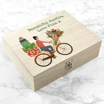 Personalised Bike Delivery Vegan Chocolate Snacks Box, 8 of 12