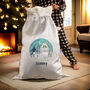 The Snowman And Snowdog Luxury Pom Pom Grey Sack, thumbnail 3 of 4