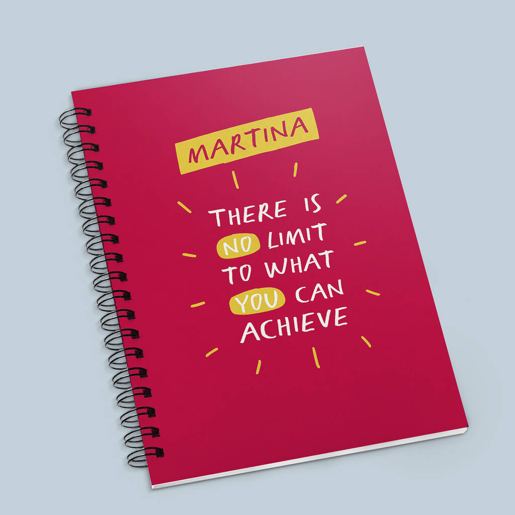 There's No Limit Personalised Notebook