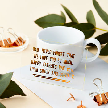 Personalised Father's Day Copper Wallet Card, 3 of 6