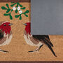 My Mat Printed Coir Christmas Robins, thumbnail 4 of 5