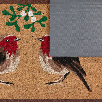My Mat Printed Coir Christmas Robins, 4 of 5