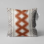 Aztec Cushion Cover With Geometric Brown Lines, thumbnail 1 of 7