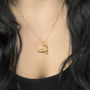 Gold Plated Sterling Silver Cat Necklace, thumbnail 2 of 6
