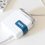Personalised Leather Mac Book Charger Sticker Patch, thumbnail 1 of 5