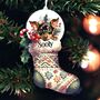 Personalised Manchester Terrier Stocking Bauble, thumbnail 1 of 2